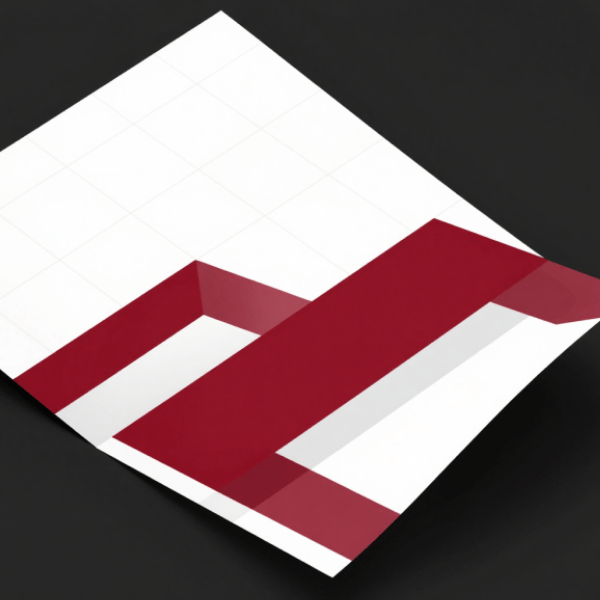 Bold geometric icon construction for flyers