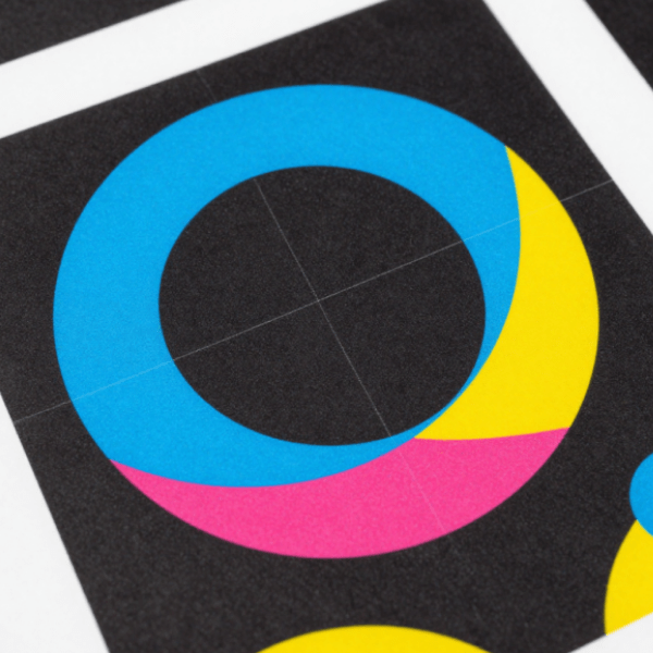bold geometric icon construction for the topic of print