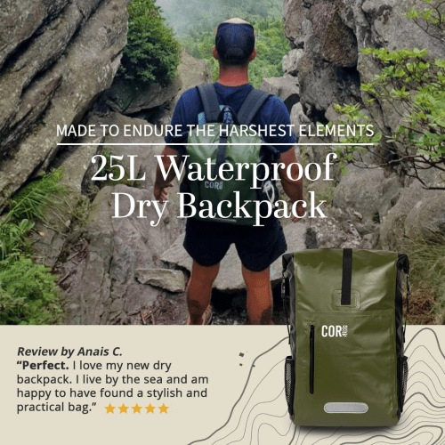 instagram ad waterproof 25L backpack 1080x1080