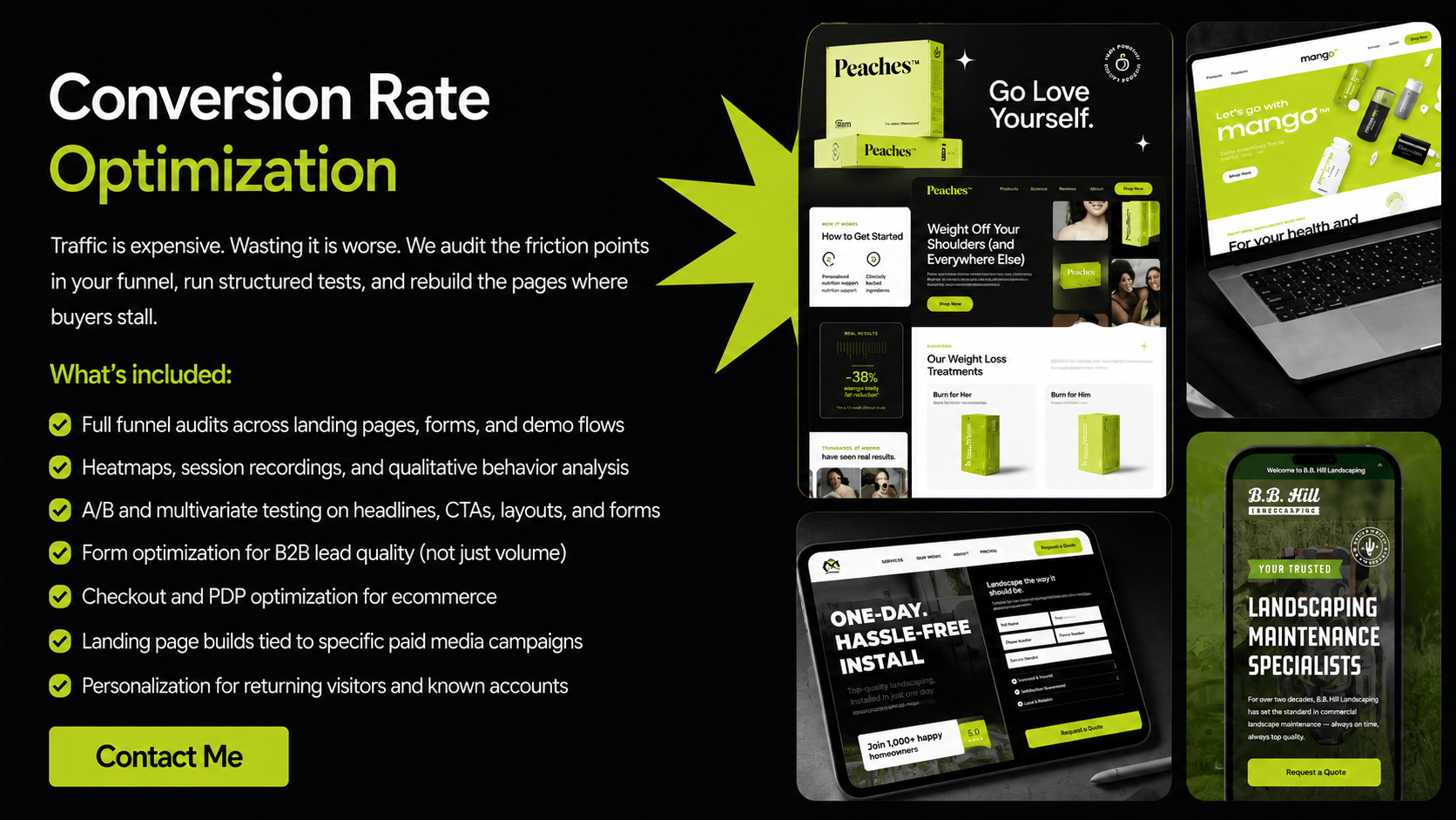 A website will not perform well without using CRO standards