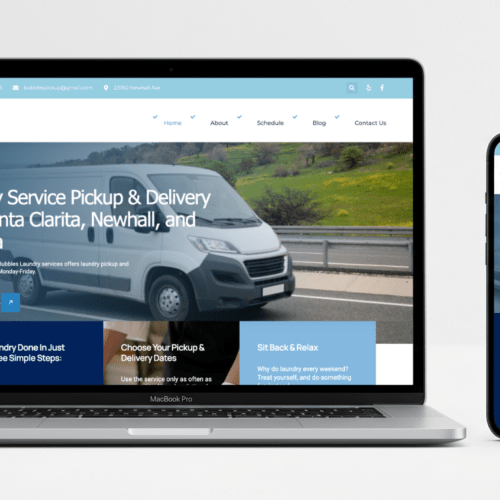 Responsive Website Design, Bubblespickup.com - Parisx.co